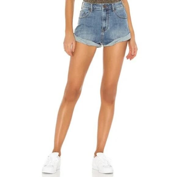 One Teaspoon  High Waist Denim Short Size 24 - Picture 1 of 12